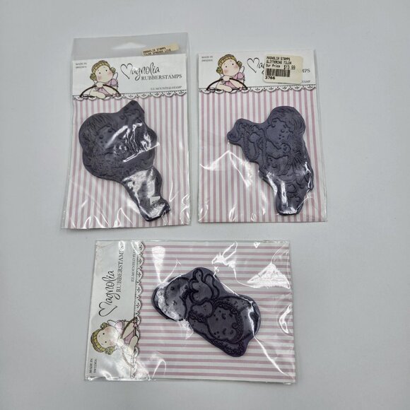 Magnolia Tilda Cling Rubber Stamps Spreads Love Glittering Tilda Sleeping Baby - Picture 2 of 16